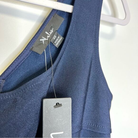 NEW Lulus Home Before Daylight Fit & Flare Navy Blue Dress XS - Picture 4 of 11